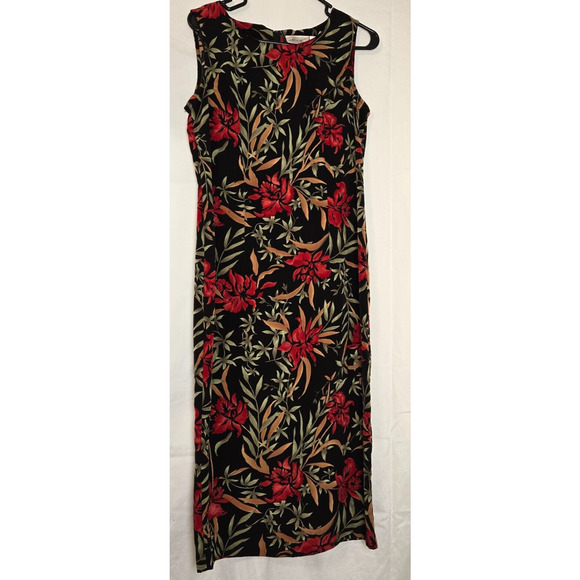 Kathie Lee Collection Womens Career Casual Sleeveless Floral Maxi Dress Sz S 4/6 - Picture 1 of 8